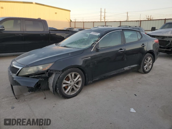 2013 Kia Optima LX with VIN 5XXGM4A76DG214999, listed as a Copart auction lot 48585905 with 161,745 mi miles and Salvage Title. Bid and sale history available at carsss.com. Image 1.