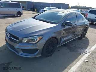 2014 Mercedes-Benz CLA-Class CLA 250 with VIN WDDSJ4GB0EN091839, listed as a IAAI auction lot 41827333 with 147,407 mi miles. Bid and sale history available at carsss.com. Image 2.