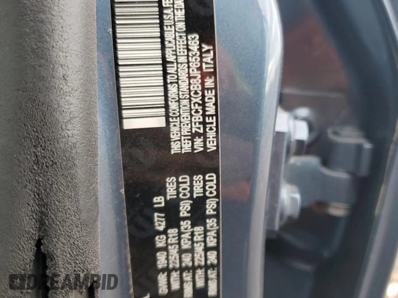 2018 FIAT 500X Urbana Edition with VIN ZFBCFXCB8JP653463, listed as a Copart auction lot 41376325 with 57,418 mi miles and Salvage Title. Bid and sale history available at carsss.com. Image 13.