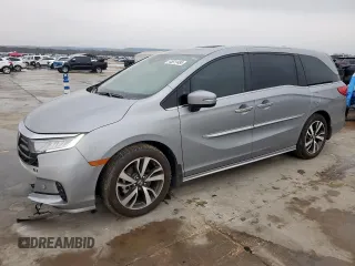 2024 Honda Odyssey Touring with VIN 5FNRL6H85RB004443, listed as a Copart auction lot 45811485 with 15,942 mi miles and Salvage Title. Bid and sale history available at carsss.com. Image 1.