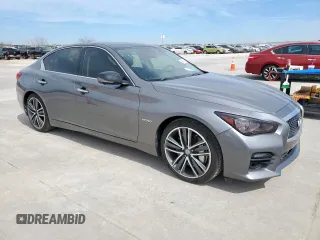 2014 Infiniti Q50 Hybrid Sport with VIN JN1AV7AP7EM691184, listed as a Copart auction lot 48961015 with 124,972 mi miles and Clean Title. Bid and sale history available at carsss.com. Image 4.