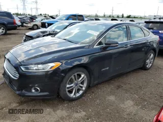 2015 Ford Fusion Titanium Hybrid with VIN 3FA6P0RU7FR283118, listed as a Copart auction lot 61412215 with 176,718 mi miles and Salvage title. Bid and sale history available at DreamBid. Image 1.