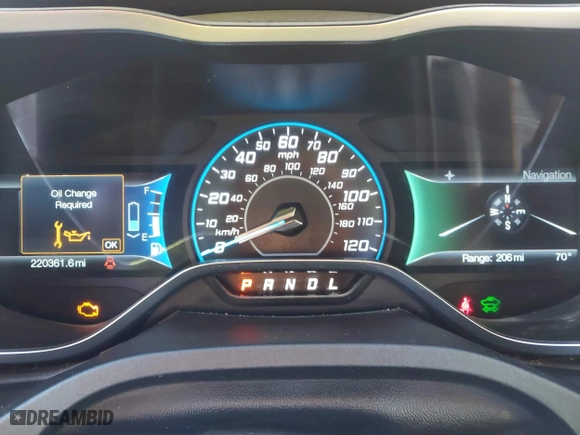 2016 Ford C-Max Energi SEL with VIN 1FADP5CU2GL118381, listed as a IAAI auction lot 41516426 with 220,361 mi miles. Bid and sale history available at carsss.com. Image 7.
