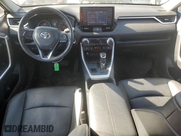 2021 Toyota RAV4 XLE Premium with VIN 2T3A1RFV2MW228513, listed as a Copart auction lot 46177175 with 79,216 mi miles and Salvage title. Bid and sale history available at DreamBid. Image 8.