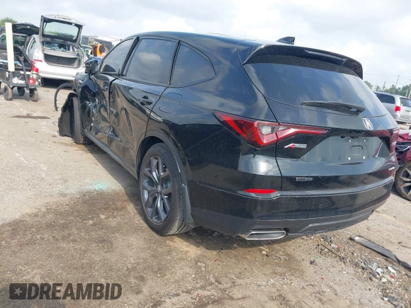 2023 Acura MDX w/A-Spec Package с VIN 5J8YE1H09PL004461, выставлен на аукционе IAAI как лот 42115065 с пробегом Не указан миль и . История ставок и продаж доступна на DreamBid. Изображение 3.