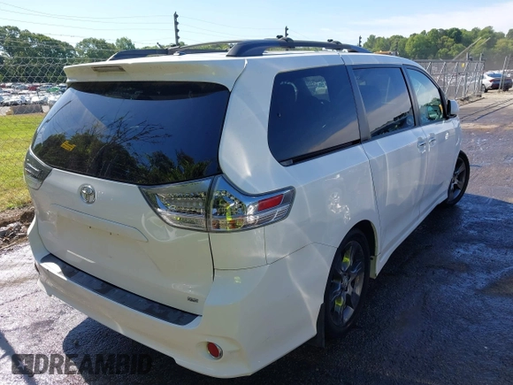 2015 Toyota Sienna SE with VIN 5TDXK3DC0FS657546, listed as a IAAI auction lot 42183750 with 137,157 mi miles and . Bid and sale history available at DreamBid. Image 4.