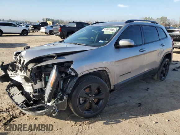 2018 Jeep Cherokee Latitude with VIN 1C4PJLCB8JD553225, listed as a Copart auction lot 45554685 with 81,331 mi miles and Salvage Title. Bid and sale history available at carsss.com. Image 1.