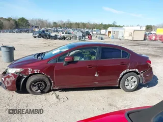 2015 Honda Civic Sedan LX with VIN 19XFB2F56FE244819, listed as a IAAI auction lot 41744828 with 128,500 mi miles. Bid and sale history available at carsss.com. Image 13.