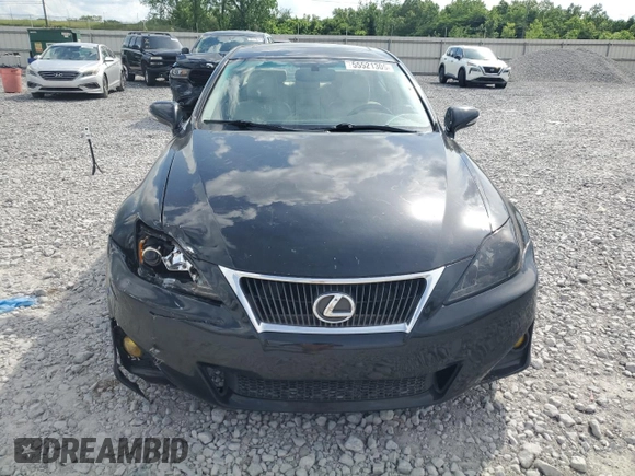 2012 Lexus IS 250 with VIN JTHBF5C21C5166406, listed as a Copart auction lot 55521305 with 123,708 mi miles and Salvage title. Bid and sale history available at DreamBid. Image 5.