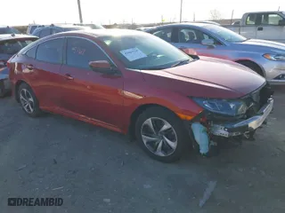 2020 Honda Civic Sedan LX with VIN 19XFC2F62LE016379, listed as a IAAI auction lot 41865767 with NaN miles. Bid and sale history available at carsss.com. Image 1.
