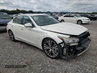 2018 Infiniti Q50 Luxe with VIN JN1EV7APXJM364158, listed as a Copart auction lot 60729825 with 88,018 mi miles and Salvage title. Bid and sale history available at DreamBid. Image 4.