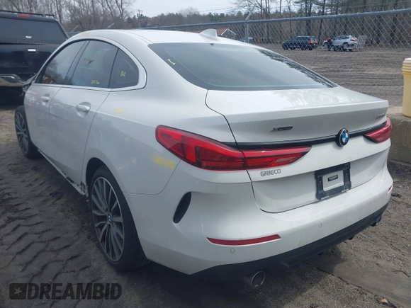 2020 BMW 2 Series 228i xDrive with VIN WBA73AK0XL7F65361, listed as a IAAI auction lot 41784834 with 61,856 mi miles. Bid and sale history available at carsss.com. Image 3.