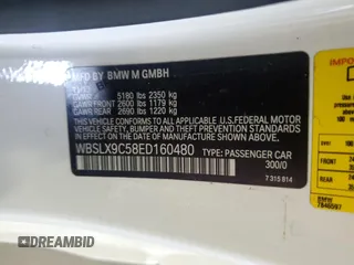 2014 BMW M6 z VIN WBSLX9C58ED160480, wystawiony jako Copart lot #64464985 z przebiegiem 58 514 mil mil oraz Czysty tytuł • Clean title. Historia ofert i sprzedaży dostępna na DreamBid. Obrazek 13.