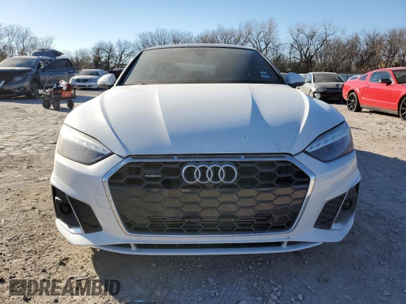 2023 Audi A5 Sportback S line Premium Plus with VIN WAUFACF53PA045351, listed as a Copart auction lot 38337454 with 9,512 mi miles. Bid and sale history available at carsss.com. Image 5.