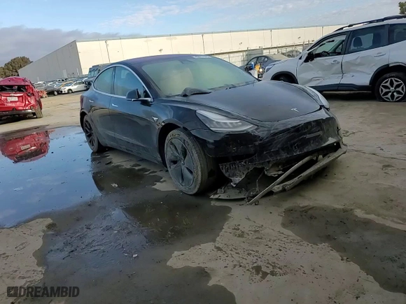 2018 Tesla Model 3 Long Range Battery with VIN 5YJ3E1EA8JF156599, listed as a Copart auction lot 45617175 with 86,381 mi miles and Salvage Title. Bid and sale history available at carsss.com. Image 11.