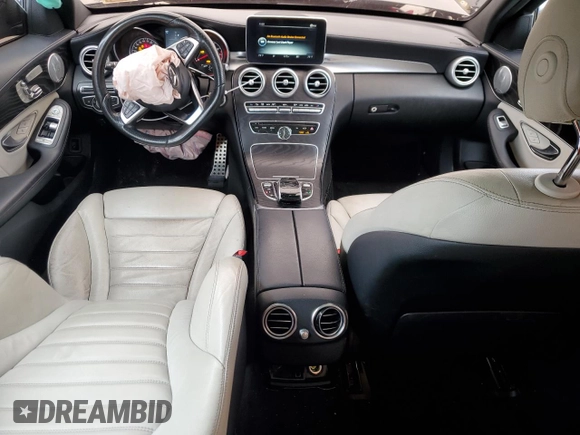 2017 Mercedes-Benz C 43 AMG with VIN 55SWF6EB7HU188565, listed as a Copart auction lot 87072524 with Not Provided miles and Salvage Title. Bid and sale history available at DreamBid. Image 8.