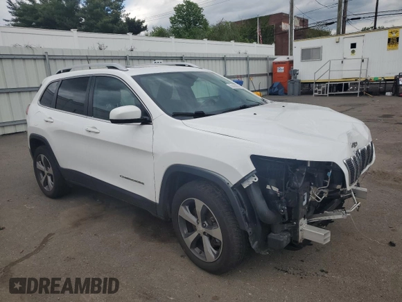 2019 Jeep Cherokee Limited with VIN 1C4PJMDX6KD122304, listed as a Copart auction lot 55560005 with 93,334 mi miles and Salvage Title. Bid and sale history available at DreamBid. Image 4.