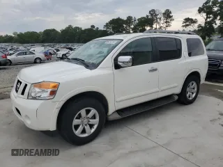 2012 Nissan Armada SL z VIN 5N1AA0NDXCN612464, wystawiony jako Copart lot #55784735 z przebiegiem 182 219 mil mil oraz Szkoda całkowita • Salvage title. Historia ofert i sprzedaży dostępna na DreamBid. Obrazek 1.