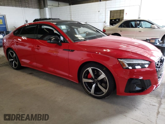2023 Audi A5 Sportback S line Premium Plus with VIN WAUFACF53PA055491, listed as a Copart auction lot 63708803 with 1,755 mi miles. Bid and sale history available at carsss.com. Image 4.