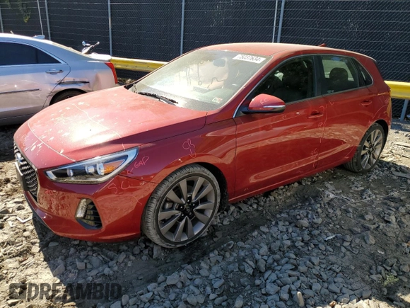 2018 Hyundai Elantra GT Sport with VIN KMHH55LC5JU072065, listed as a Copart auction lot 75037634 with 40,363 mi miles and Salvage Title. Bid and sale history available at carsss.com. Image 1.