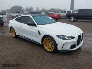 2023 BMW M4 Competition with VIN WBS33AZ04PCM35831, listed as a IAAI auction lot 41429211 with 20,162 mi miles. Bid and sale history available at carsss.com. Image 1.
