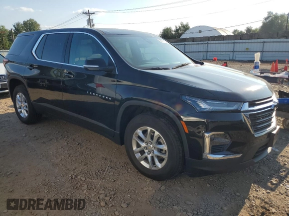 2023 Chevrolet Traverse LS with VIN 1GNEVFKW4PJ266788, listed as a Copart auction lot 69011494 with 17,895 mi miles and Salvage Title. Bid and sale history available at carsss.com. Image 4.