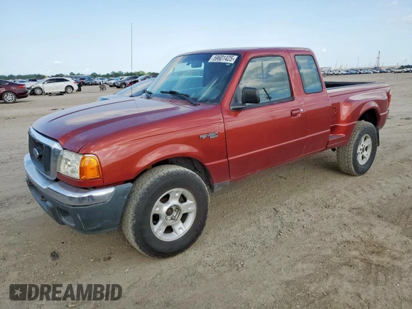 2004 Ford Ranger XL Fleet with VIN 1FTZR15E64PB54569, listed as a Copart auction lot 59601425 with 263,413 mi miles and Salvage title. Bid and sale history available at DreamBid. Image 1.