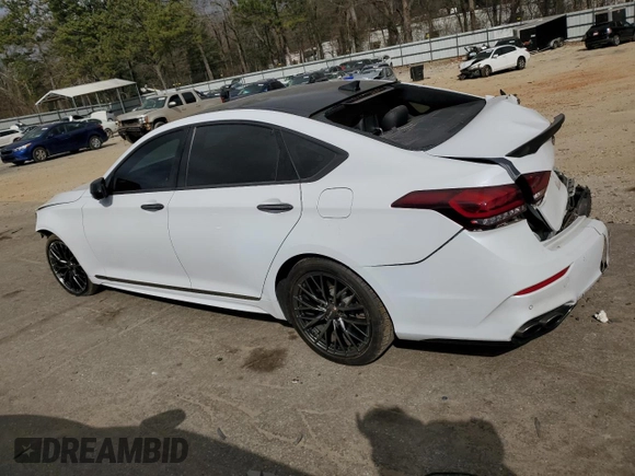 2019 Genesis G80 3.3T Sport with VIN KMHGN4JB0KU295809, listed as a Copart auction lot 47528785 with 85,173 mi miles and Salvage Title. Bid and sale history available at carsss.com. Image 2.