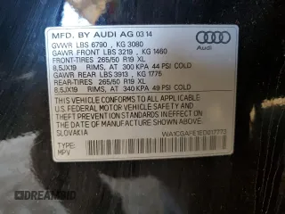 2014 Audi Q7 3.0T Premium with VIN WA1CGAFE1ED017773, listed as a Copart auction lot 49461585 with 121,075 mi miles and Salvage Title. Bid and sale history available at carsss.com. Image 14.