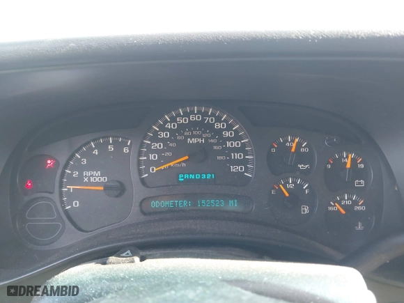 2003 Chevrolet Silverado 1500 Work Truck with VIN 1GCEC19X33Z360611, listed as a IAAI auction lot 41274217 with 152,523 mi miles. Bid and sale history available at carsss.com. Image 7.