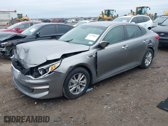 2017 Kia Optima LX with VIN 5XXGT4L37HG169753, listed as a IAAI auction lot 41370062 with 99,744 mi miles. Bid and sale history available at carsss.com. Image 16.