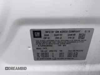 2018 Chevrolet Trax LT with VIN KL7CJPSB0JB650502, listed as a IAAI auction lot 41894077 with 74,516 mi miles. Bid and sale history available at carsss.com. Image 9.