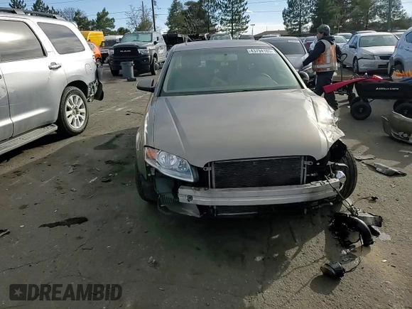 2007 Audi A4 2.0T with VIN WAUAF78E57A222692, listed as a Copart auction lot 43794185 with 159,563 mi miles and Salvage Title. Bid and sale history available at carsss.com. Image 11.