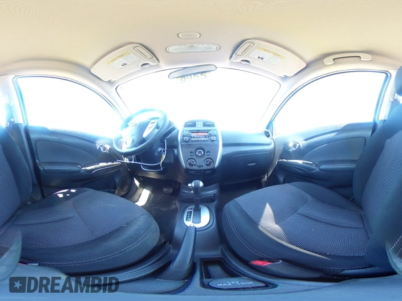 2015 Nissan Versa SV with VIN 3N1CN7AP5FL860607, listed as a Copart auction lot 58093385 with 150,926 mi miles and Salvage title. Bid and sale history available at DreamBid. Image 14.