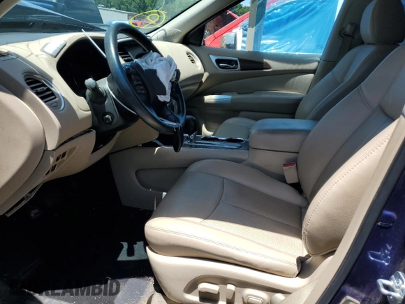 2018 Nissan Pathfinder Platinum z VIN 5N1DR2MN8JC669962, wystawiony jako Copart lot #56760475 z przebiegiem Nie podano mil oraz Szkoda całkowita • Salvage title. Historia ofert i sprzedaży dostępna na DreamBid. Obrazek 7.