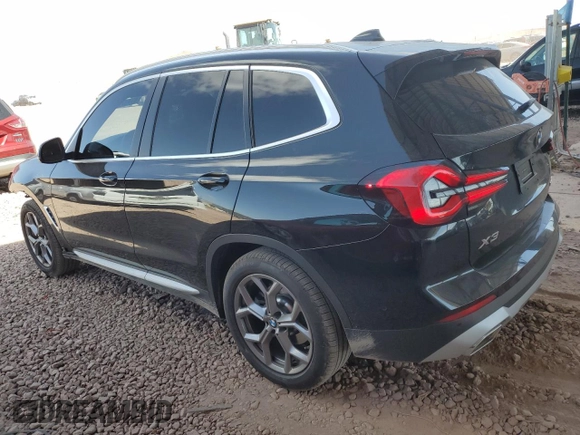 2024 BMW X3 sDrive30i with VIN WBX47DP09RN300147, listed as a Copart auction lot 47497095 with 4,738 mi miles and Salvage Title. Bid and sale history available at DreamBid. Image 2.