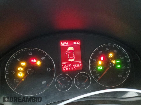 2006 Volkswagen Jetta 1.9L TDI with VIN 3VWDT81K66M051707, listed as a Copart auction lot 44154125 with 166,753 mi miles and Salvage title. Bid and sale history available at DreamBid. Image 9.