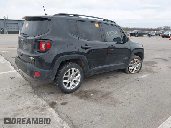 2018 Jeep Renegade Latitude with VIN ZACCJBBB9JPH82945, listed as a IAAI auction lot 41962985 with 61,371 mi miles and . Bid and sale history available at DreamBid. Image 4.