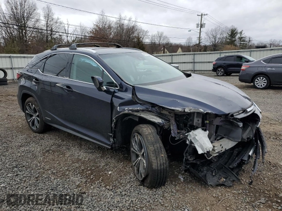 2019 Lexus RX 450h z VIN 2T2BGMCA3KC030968, wystawiony jako Copart lot #47703885 z przebiegiem 83 018 mil mil oraz Szkoda całkowita • Salvage title. Historia ofert i sprzedaży dostępna na DreamBid. Obrazek 4.