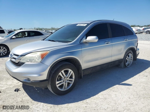 2010 Honda CR-V EX-L with VIN 5J6RE4H74AL072881, listed as a Copart auction lot 49327245 with 71,342 mi miles and Salvage Title. Bid and sale history available at carsss.com. Image 1.