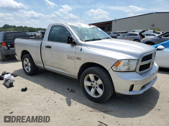 2013 Ram 1500 Express with VIN 3C6JR7AT4DG518407, listed as a Copart auction lot 60879224 with 117,643 mi miles and Salvage title. Bid and sale history available at DreamBid. Image 4.
