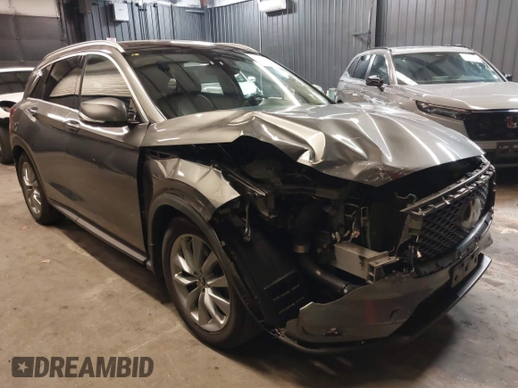 2019 Infiniti QX50 Essential with VIN 3PCAJ5M37KF141381, listed as a IAAI auction lot 42099327 with 55,177 mi miles and . Bid and sale history available at DreamBid. Image 1.