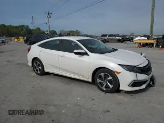 2019 Honda Civic LX with VIN 2HGFC2F6XKH606222, listed as a Copart auction lot 53129505 with 68,629 mi miles and Salvage Title. Bid and sale history available at DreamBid. Image 4.