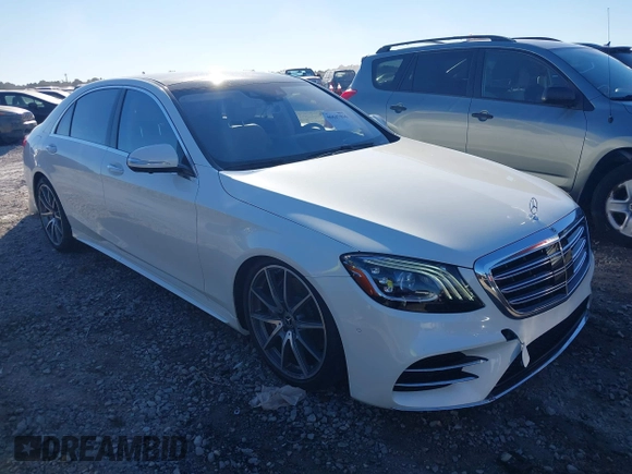 2019 Mercedes-Benz S 560 with VIN WDDUG8GB0KA478103, listed as a IAAI auction lot 40647036 with 67,353 mi miles and . Bid and sale history available at DreamBid. Image 1.