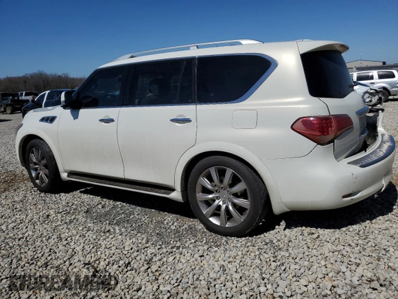 2012 Infiniti QX56 7-passenger with VIN JN8AZ2NE5C9017052, listed as a Copart auction lot 48788315 with 161,824 mi miles and Salvage Title. Bid and sale history available at carsss.com. Image 2.