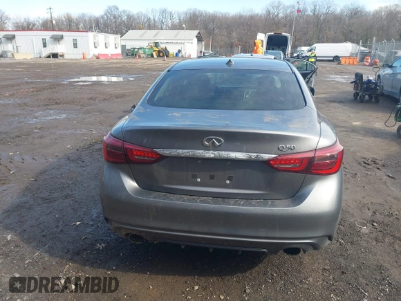 2018 Infiniti Q50 Luxe with VIN JN1EV7AP4JM591989, listed as a IAAI auction lot 41525340 with 78,812 mi miles and . Bid and sale history available at carsss.com. Image 17.