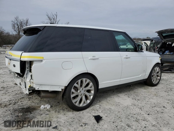 2020 Land Rover Range Rover P525 HSE with VIN SALGS2SEXLA597923, listed as a Copart auction lot 44340735 with 53,390 mi miles and Salvage title. Bid and sale history available at DreamBid. Image 3.