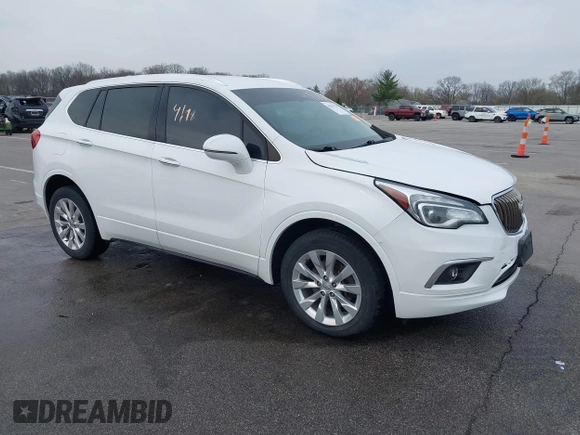 2017 Buick Envision Essence with VIN LRBFXBSA8HD091318, listed as a IAAI auction lot 41983170 with 104,910 mi miles and . Bid and sale history available at carsss.com. Image 1.