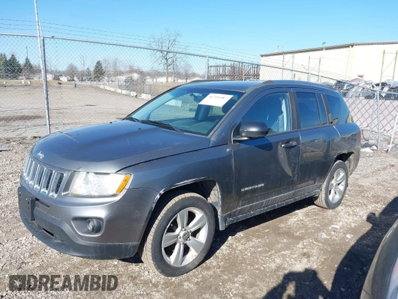 2012 Jeep Compass Latitude with VIN 1C4NJDEBXCD563543, listed as a IAAI auction lot 41711187 with 149,100 mi miles. Bid and sale history available at carsss.com. Image 18.