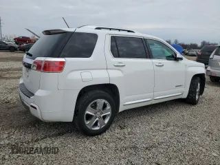 2015 GMC Terrain Denali with VIN 2GKALUEK4F6177975, listed as a Copart auction lot 47483555 with 77,576 mi miles and Salvage Title. Bid and sale history available at carsss.com. Image 3.